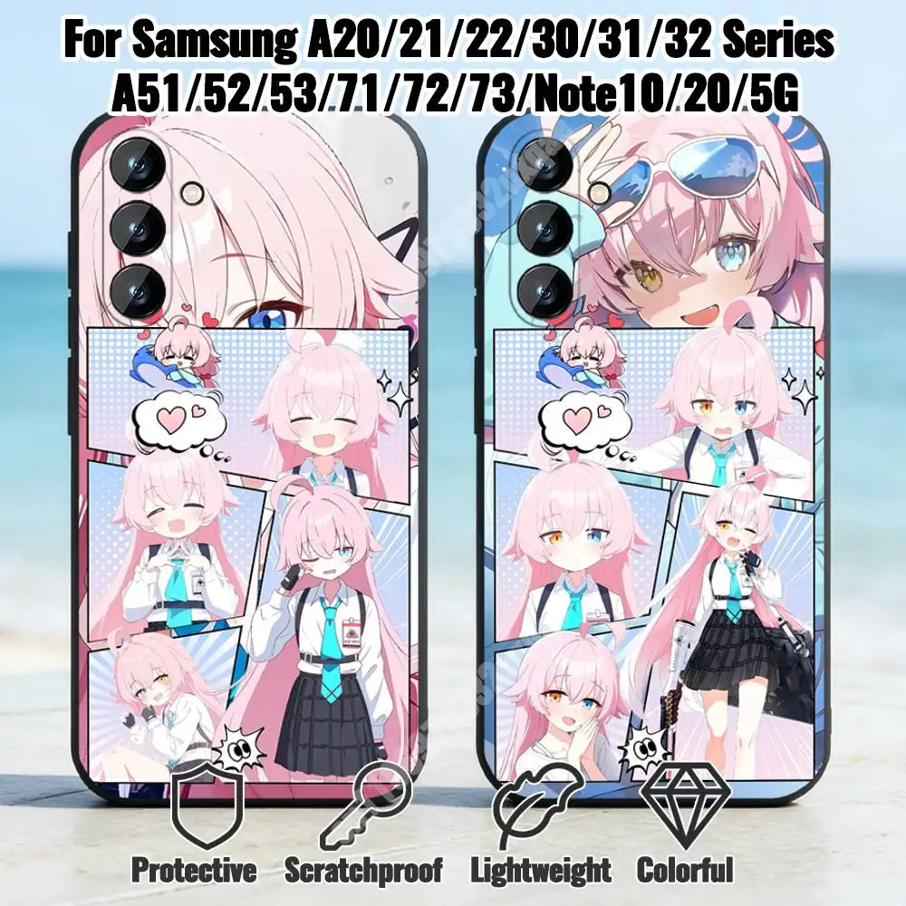 B-Blue Archive-S Hoshino Phone Case for Samsung Galaxy A73 72 71 70 A53 52 41 40 A32 31 30 Note20 Note10 Note9