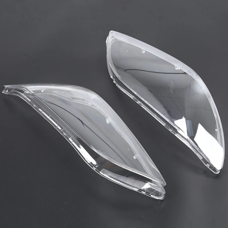 2 Pair Car Left & Right Front Headlight Cover Waterproof Clear Headlight Lens Shell Cover, For Mazda 3 2006-2012