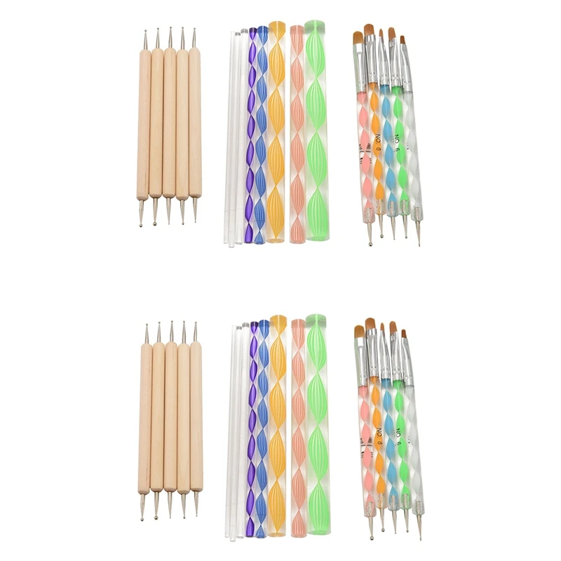 

36PCS Mandala Dotting Tools Set Embossing Stylus Large Dotting Rods For Painting Rocks Nail Art