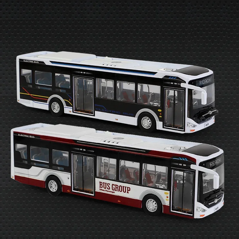 Novo ônibus de energia liga ônibus modelo ônibus deslizante som e luz crianças presente natal aeroporto brinquedos