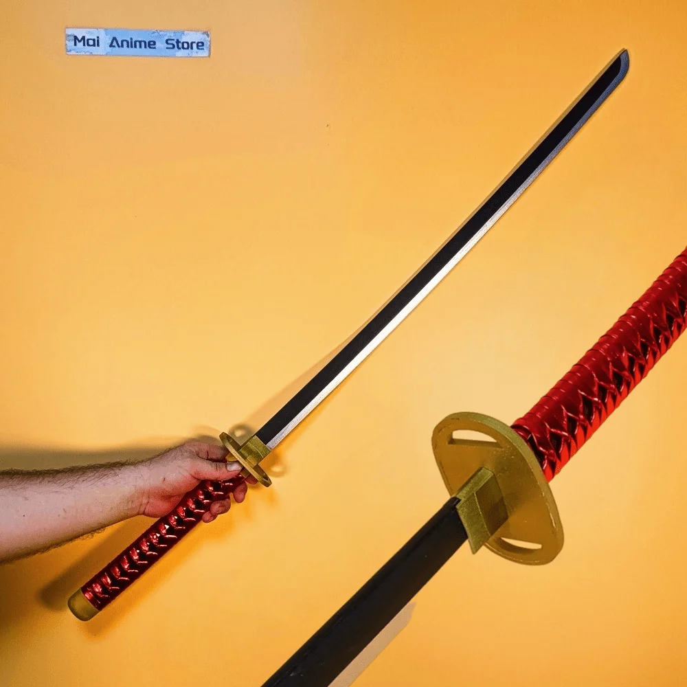 40in Okkotsu Yuta Katana الحجم الحقيقي كاتانا الأصلي الساموراي صابر أنيمي Jujutsu Kaisen تأثيري السيف النينجا سكين لعبة غير حادة هدية #1
