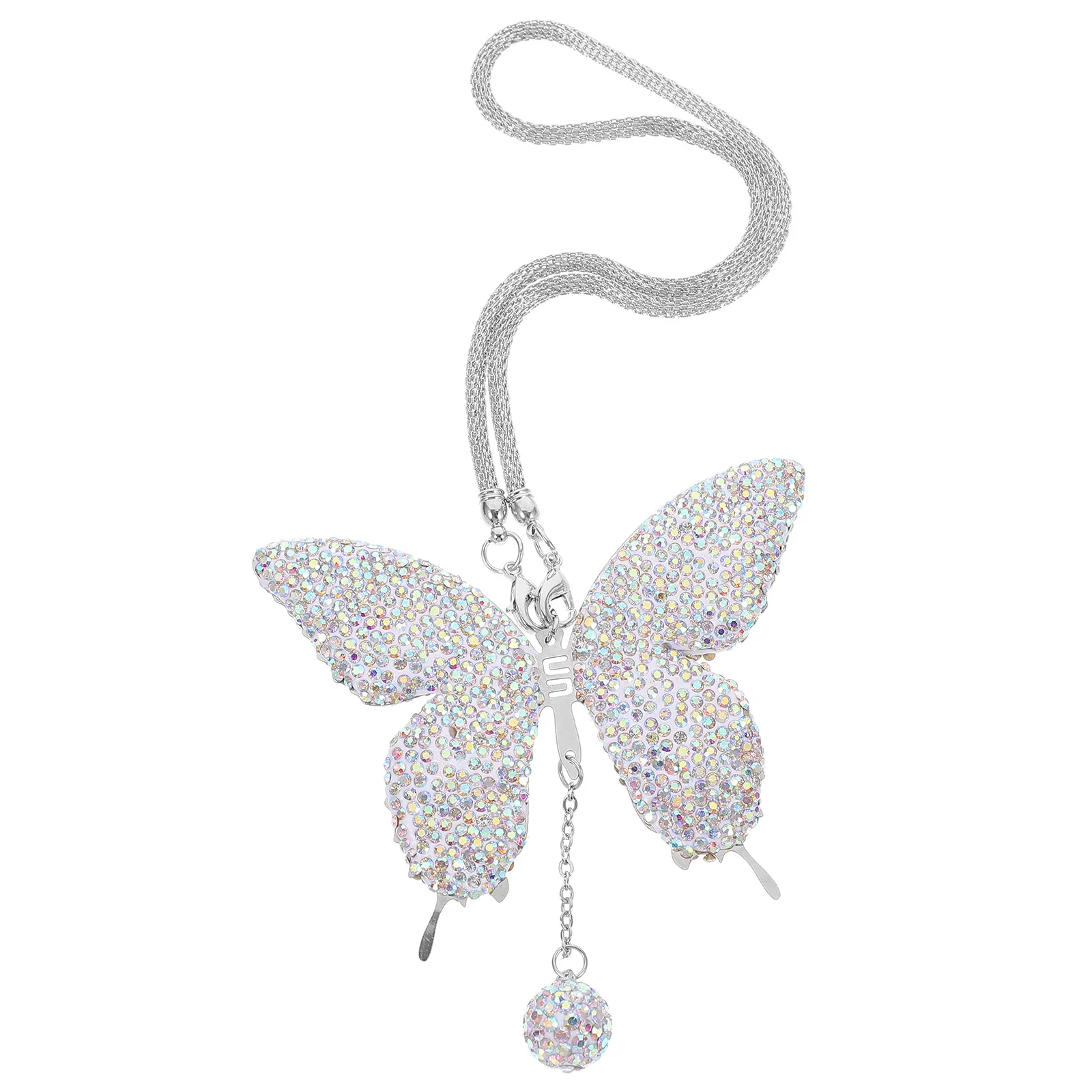 

Butterfly Pendant Hanging Ornament Decorations Rear View Mirror Accessories Butterflies Paste Drill