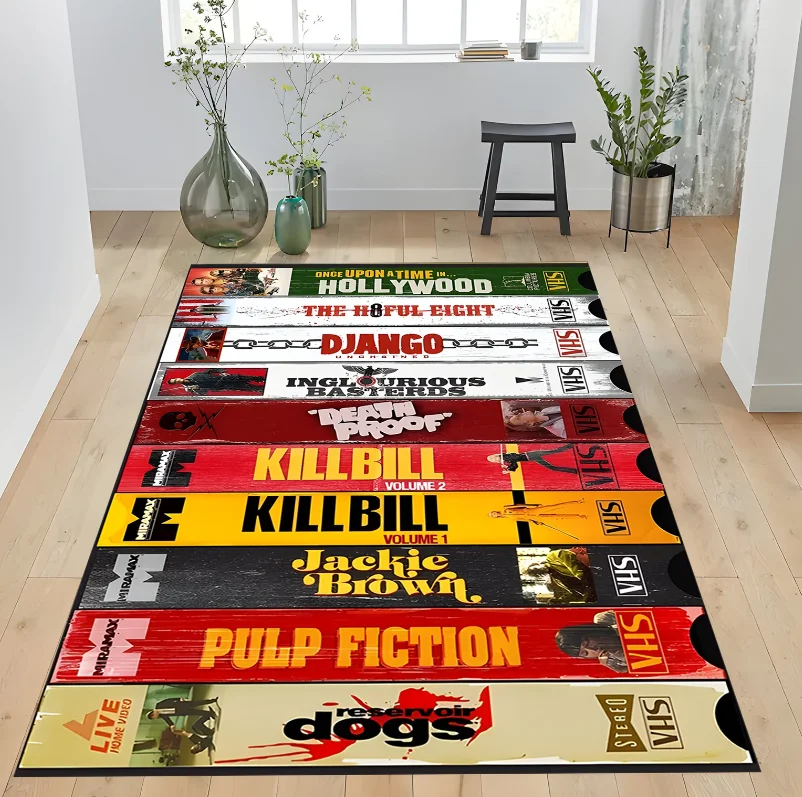 Retro Horror Movie Rug Cinema Room Decor Carpets Home Decoration
