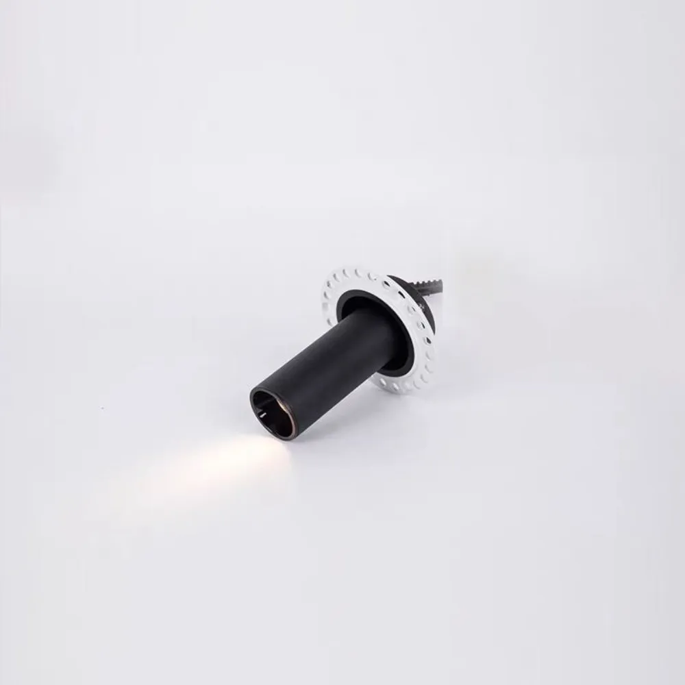 Dimmende LED-lamp frameloze spotlight ingebedde plafondlamp met 55 mm en 75 mm lange buis decoratieve binnenlichtopening