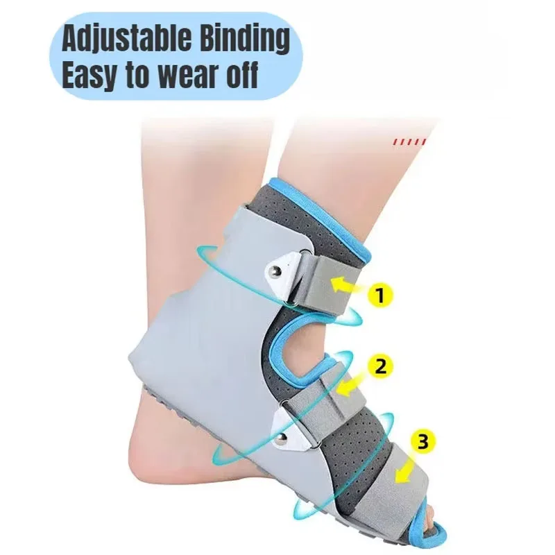 1Pc Orthopedic Foot Ankle Brace-Ankle Sprain Fixed Orthosis-Ankle Wrap Corrector-Ankle Injury Stabilizer Splint Foots Drop Brace