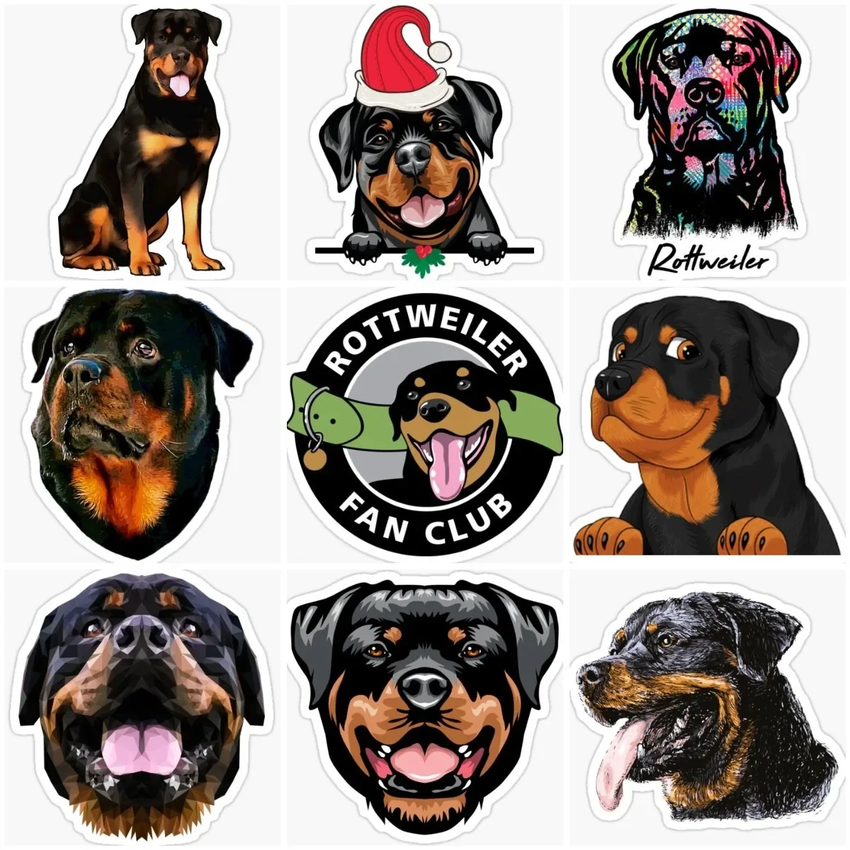 

Rottweiler Dog Pets Creative Sticker Laptop Car Window Motorcycle Accessories Truck Wall Room Door Doghouse Glass Helmet Decal