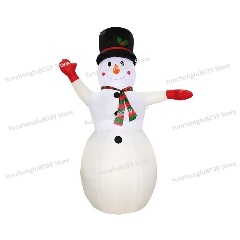 2.4 meters red hand Christmas snowman Christmas inflatable Christmas decoration