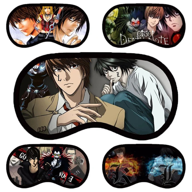 Death Note, Desu noto, Anime Shade Eye Patch, Ultra-Soft Sleeping Blindfold, Breathable Eyes Mask Cover, Cosplay Props