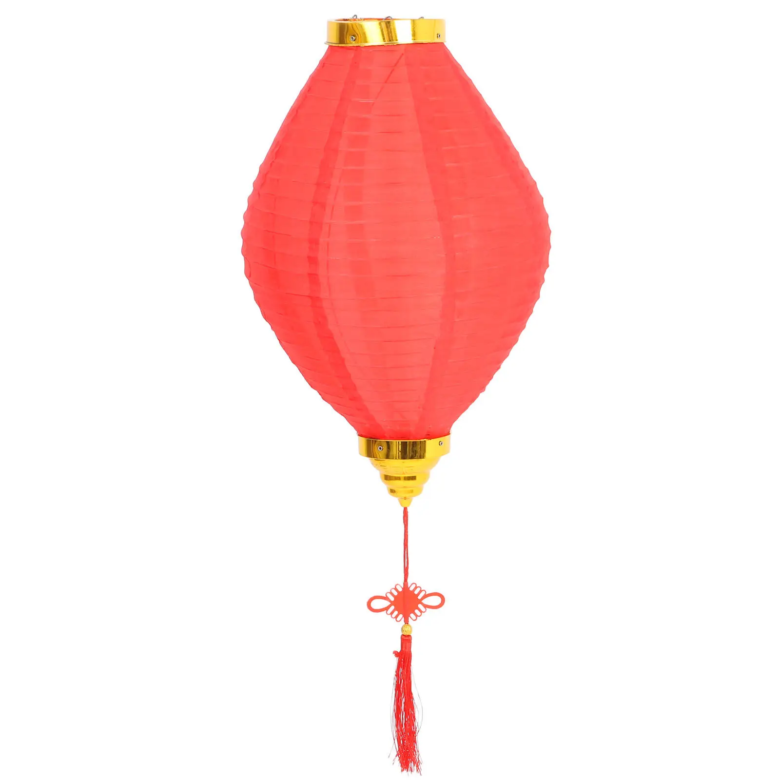 Vintage Red Chinese Lanterns Silk Fabric Foldable Hanging Lantern for Chinese New Year Lantern Festival Outdoor Patio Indoor