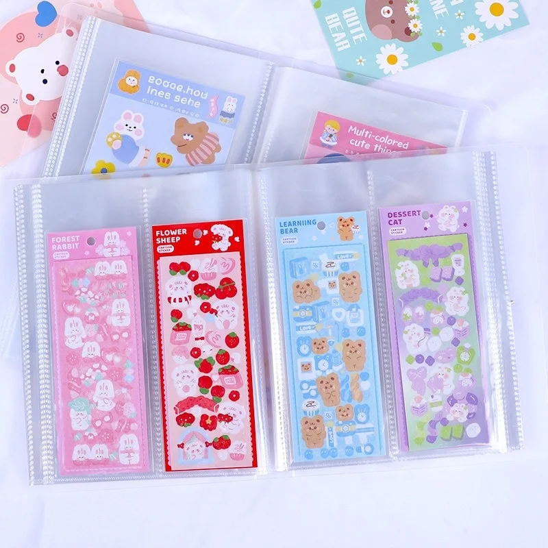 Large Capacity Sticker Storage Album Ins Style Card Holder for Guka Stickers Postcards Photos Journaling  Without Stickers
