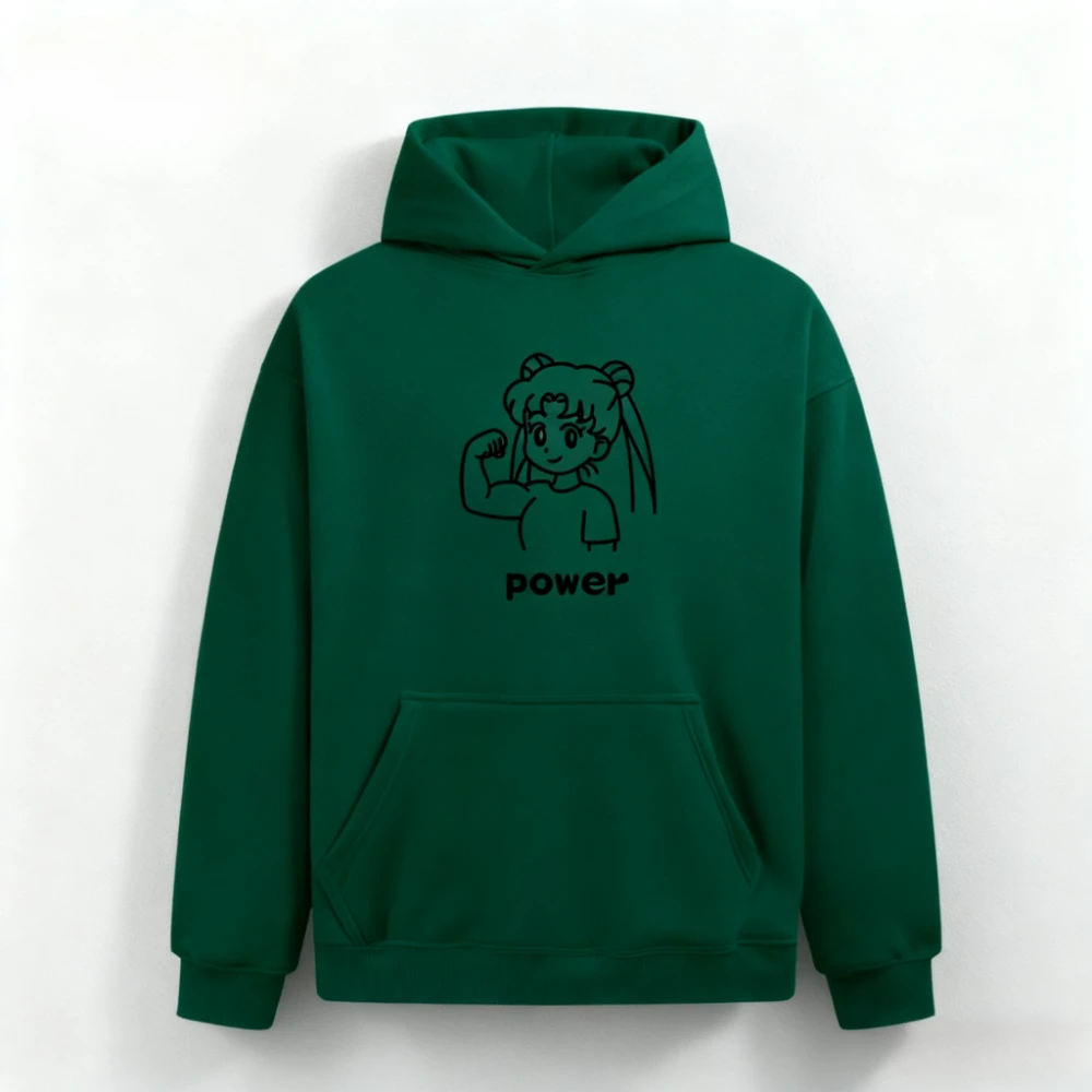 2025 جديد شخصية الإبداعية متعة الجمال فتاة المحارب العضلات هوديي الرجال والنساء الخريف والشتاء فضفاض زوجين عادية هوديي #6