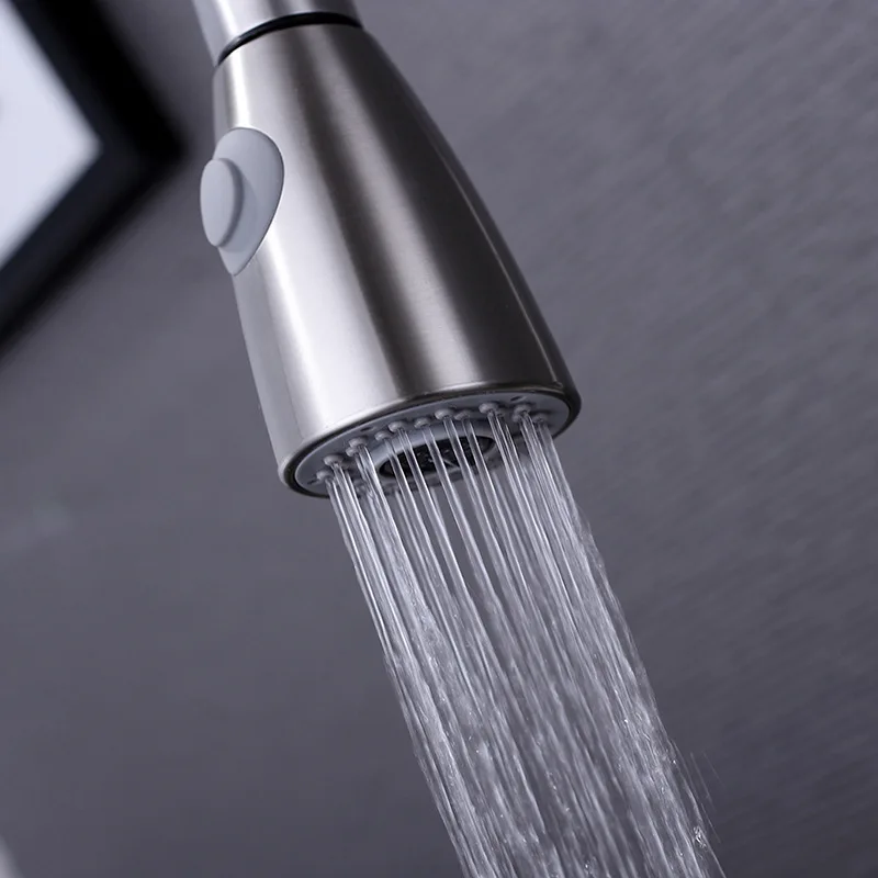 Adjustable Kitchen Sink Basin Faucet Replacement Nozzle Pull Out Spray Head Water Saving Anti Splash Tap Repair Part Tool