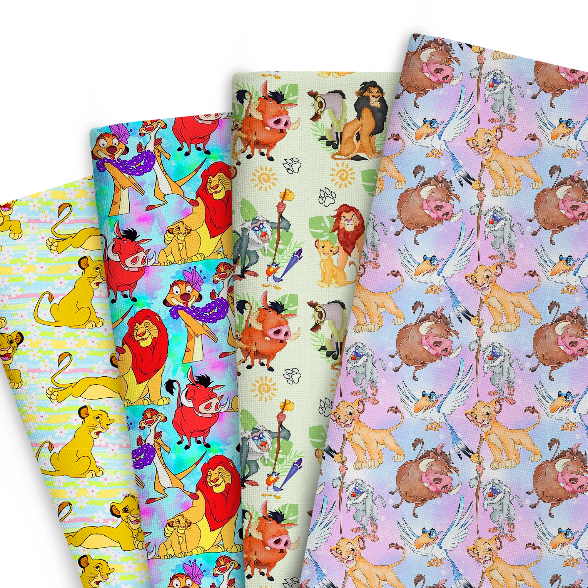 50*145cm The Lion King Patchwork Polyester Cotton Fabric For Tissue Sewing Quilting Fabrics Needlework Material DIY Handmade