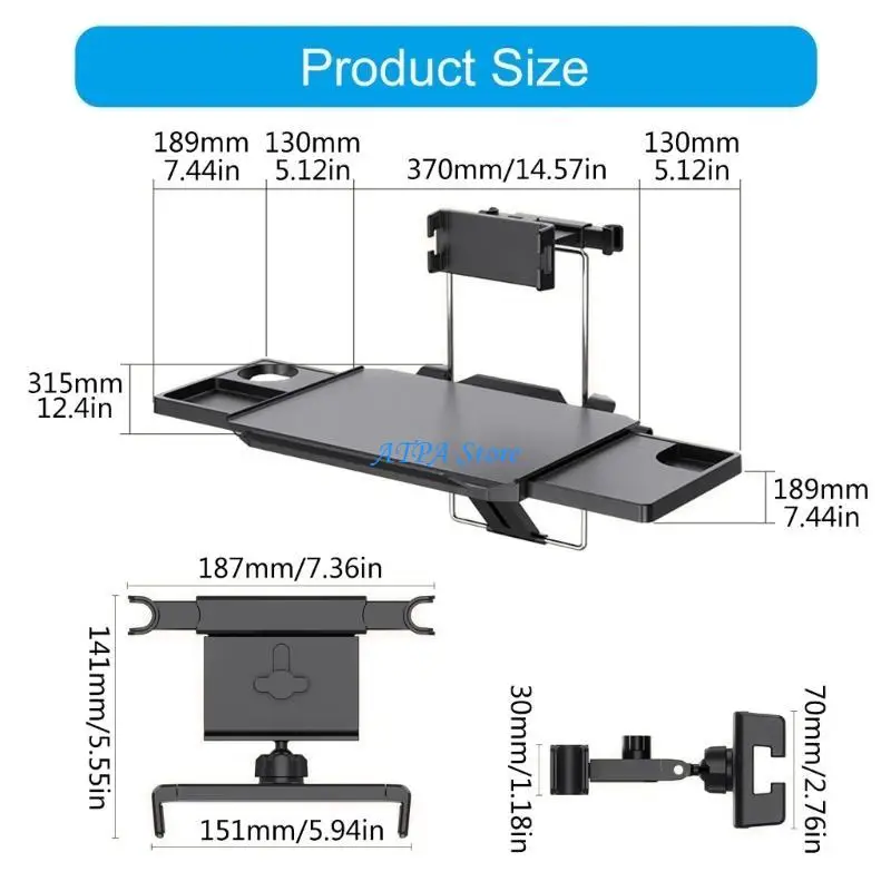U13C Эргономичный складной держатель для компьютера Вентилируемый дизайн Поддержка ноутбука Простое использование