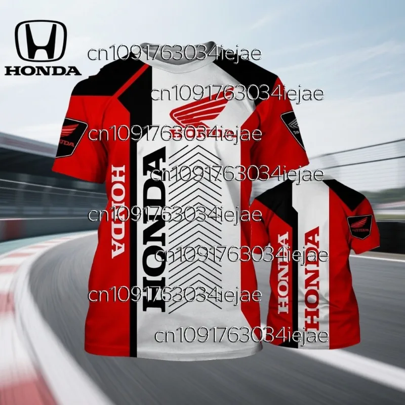 

Honda Racing Team Motorcycle T Shirt for Men Breathable Quick Dry Short Sleeve Gear for Biker Riding and Outdoor Motorsport