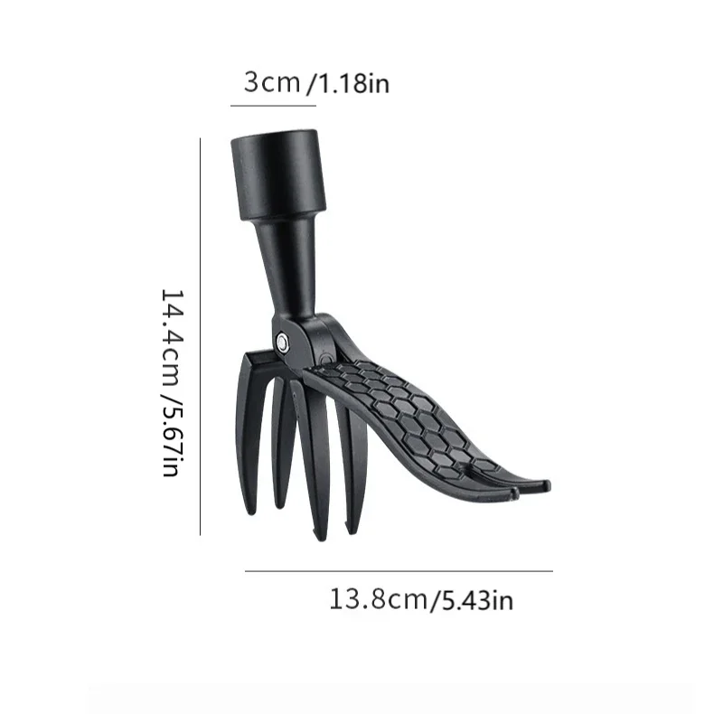 Stand Up Weed Puller Claw Tool Engineering Plastic Weeding Head Replacement Garden Foot Pedal Digging Grass Shovel Root Remover