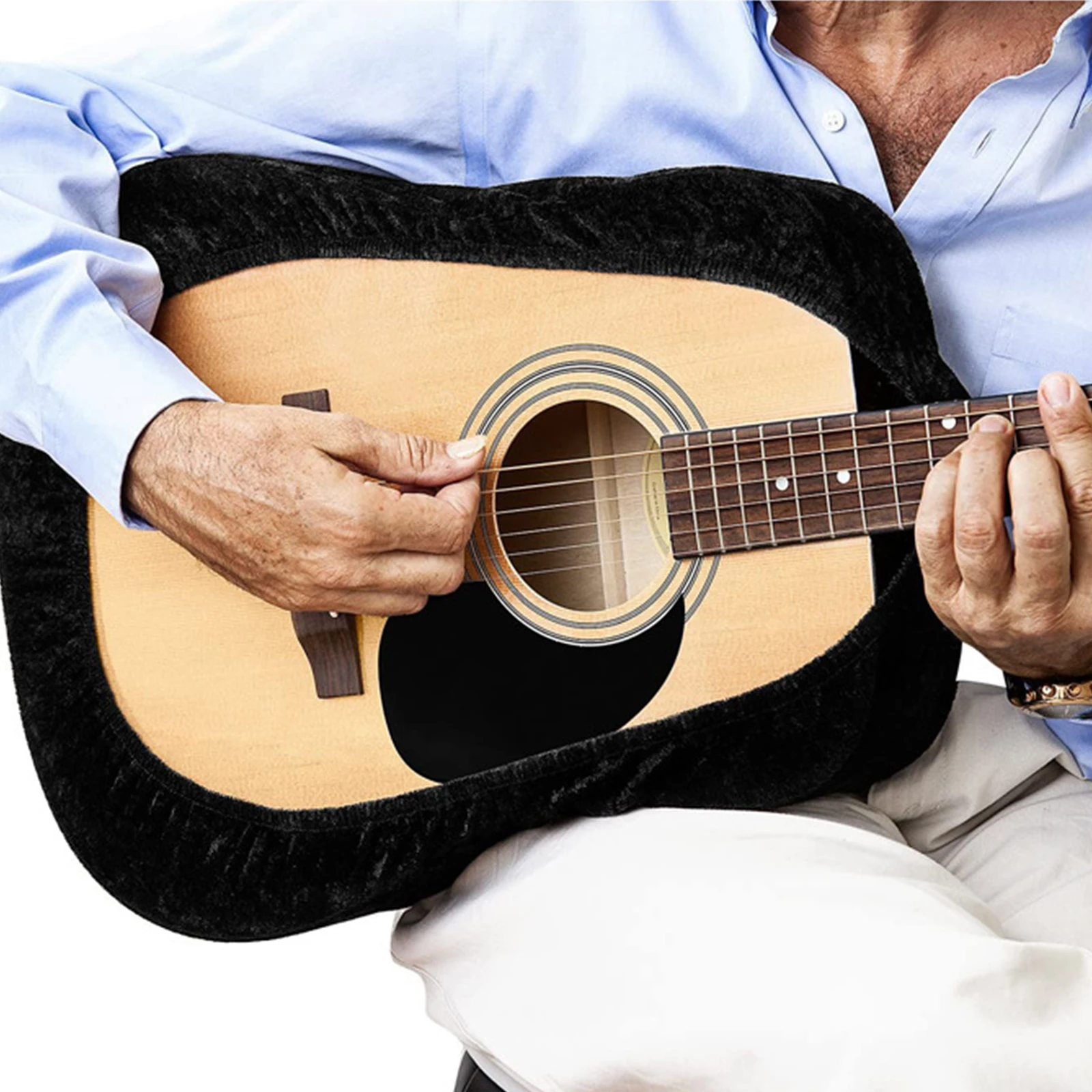 

Guitar Anti-Dust Cover Protector Lint-Proof Cover Dust Resistant Supple Elegant Guitar Decorative Cover