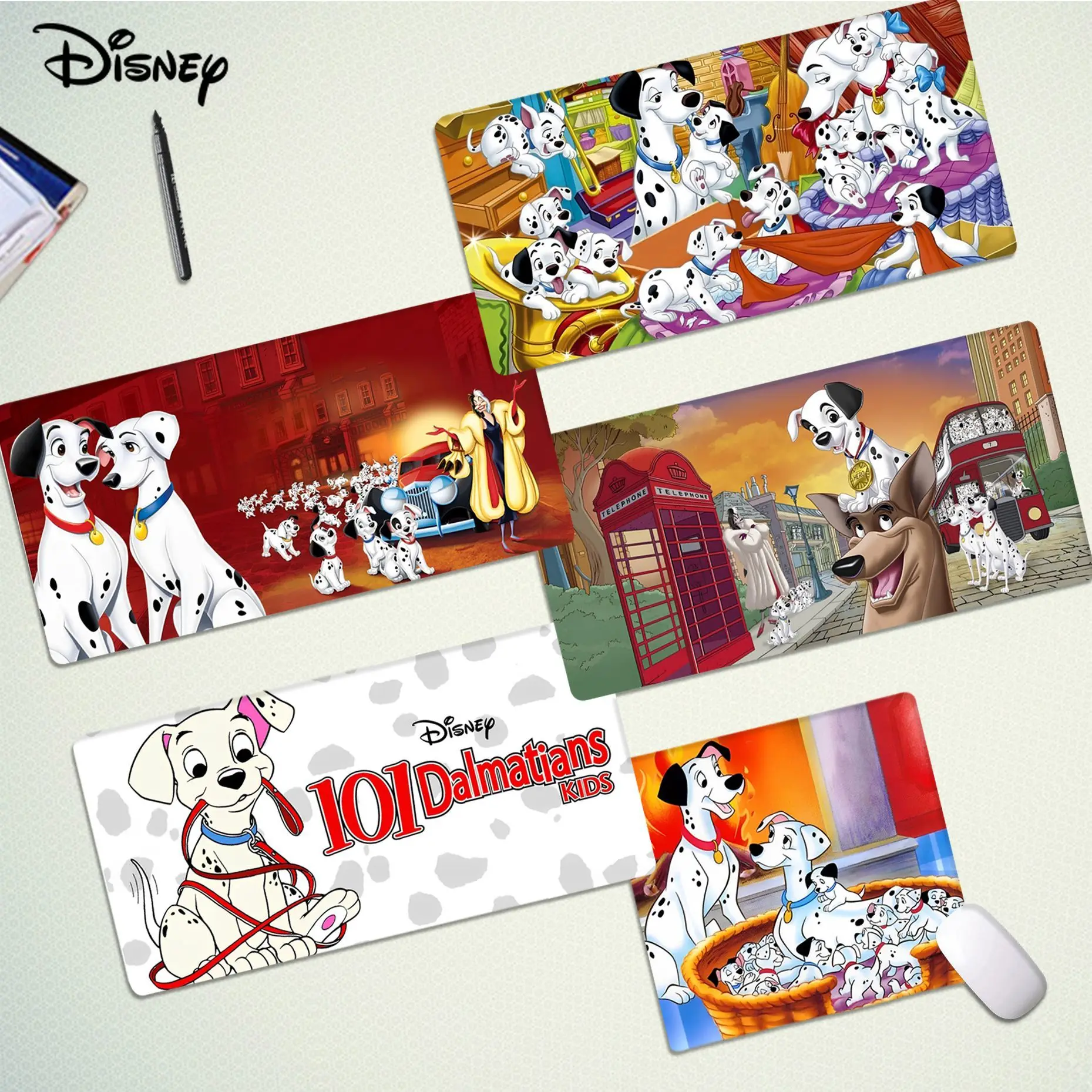 

Disney 101 Dalmatians Mousepad Beautiful Large Gaming Mousepad L XL XXL Gamer Mouse Pad Size For Game Keyboard Pad For Gamer