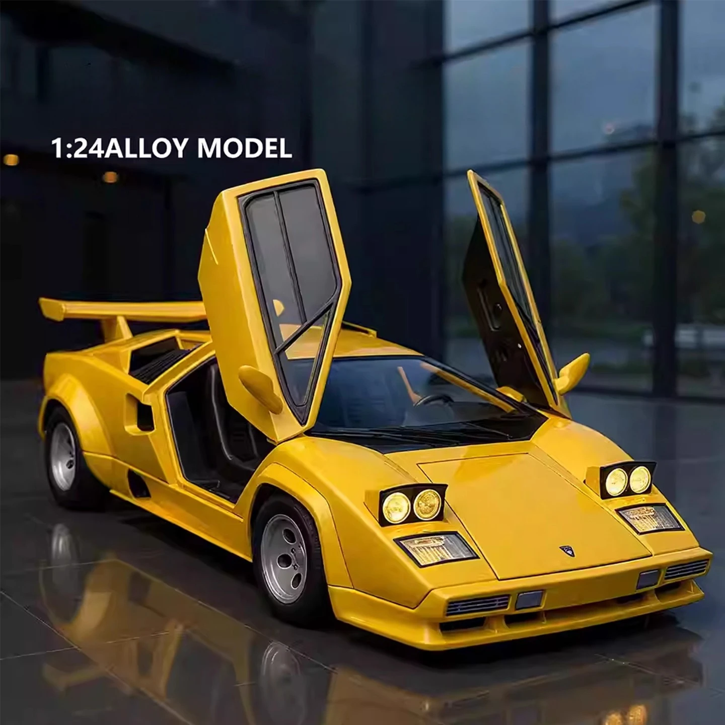 

1:24 Countach LP5000S Alloy Scale Car Model Diecast Metal Miniature Model Car Sound＆Light Children Toy Car Vehicles GIfts