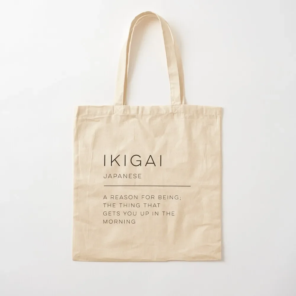 

Ikigai Definition Tote Bag shopper bag woman shopping trolley bag sac pour femme