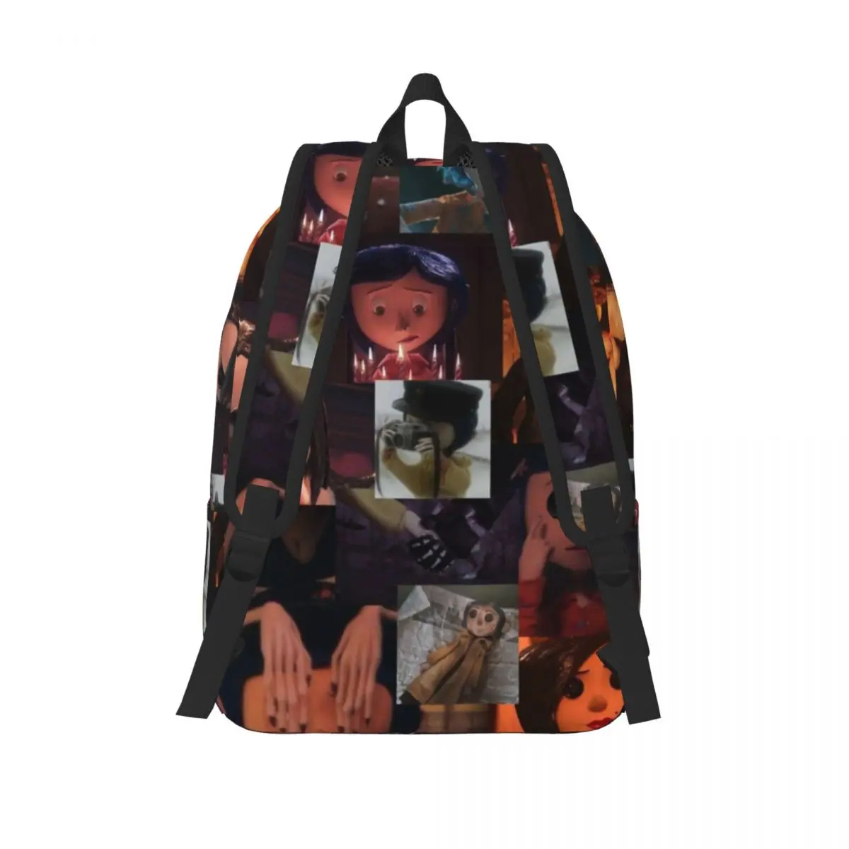 Coral ines Jones Cartoon Rucksack Teenager High School Wandern Reise Tages rucksack Halloween Animations film Laptop Leinwand Taschen Geschenk