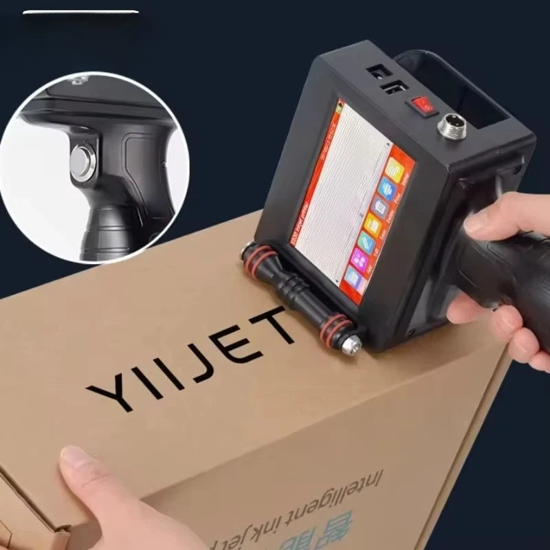 Handheld Portable Inkjet Printer Printing Text Logo Production Expiry Date QR Code Barcode Batch Number Egg Flex Fast Dry Ink