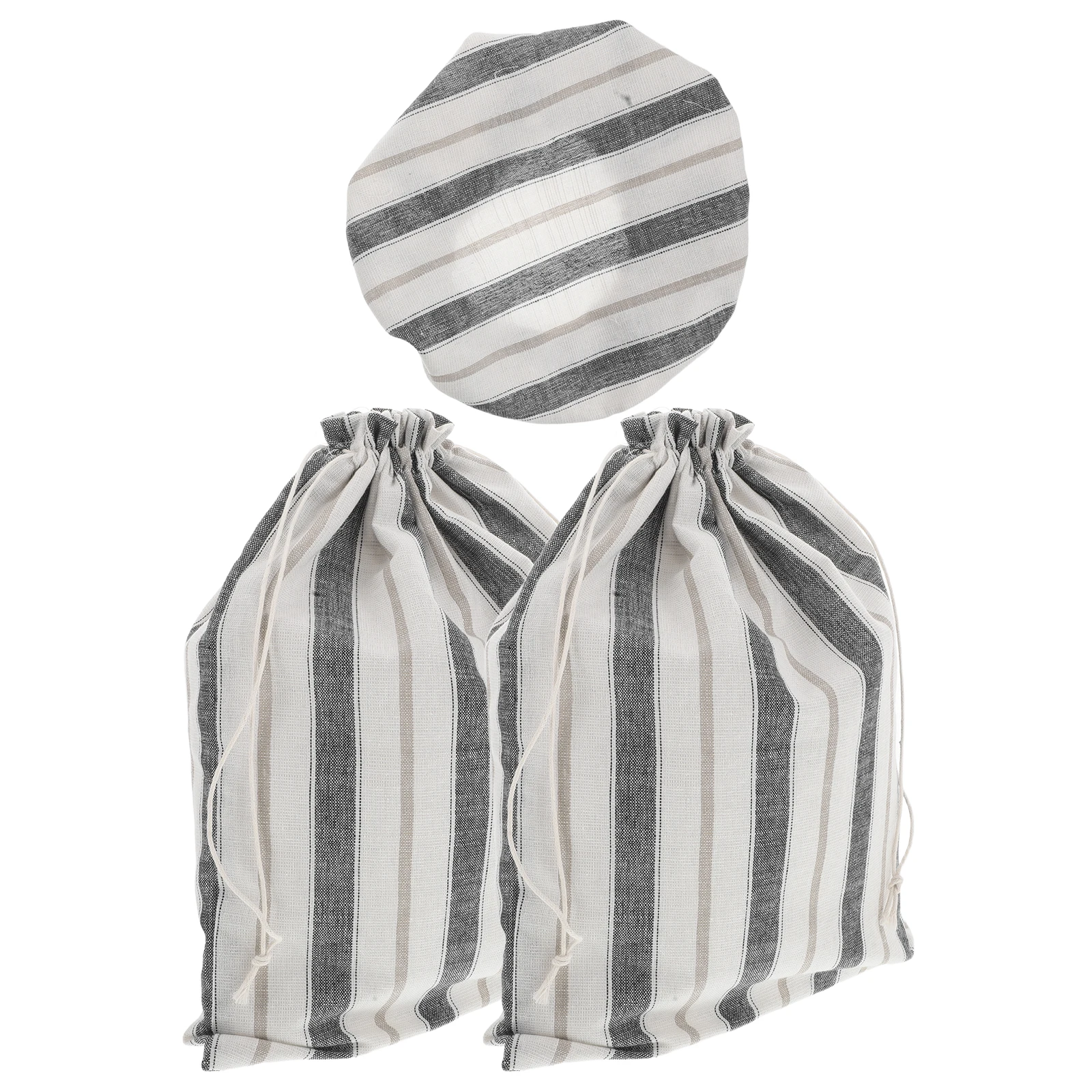 

Linen Bread Bag Sourdough Proofing Cover Reusable Storage Food Bags Cloth Linen Bags Drawstring Closure Multipurpose Kitchen