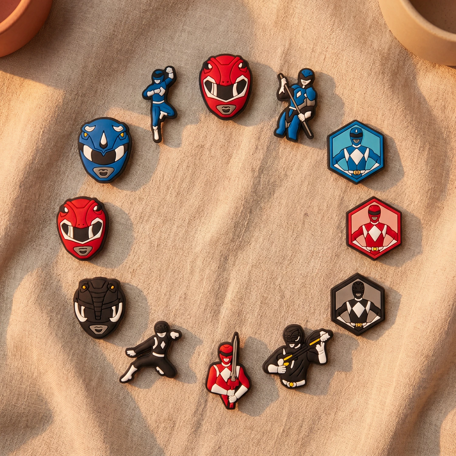 1/24Pcs Various Warriors PVC Shoe Buckle Charms Helmet Sword Man Woman Clog Decorations For Cool Party Gifts