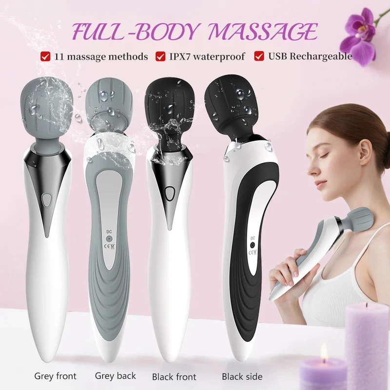 2026 New Hand-Held Electric Massage Hammer Press Stick Portable Vibration Massager Charging Massage Tool Neck Back Hand Selling.