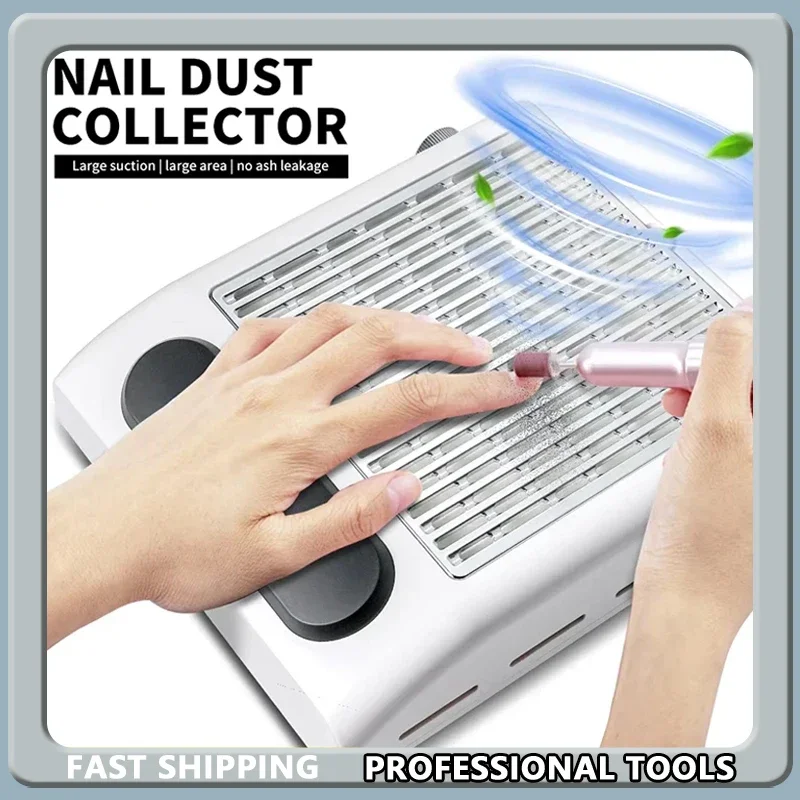 

Powerful Nail Dust Collector with Strong Suction Professional Acrylic Manicure Vacuum Cleaner Low Noise for Salons