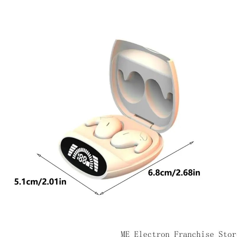 سماعات الأذن اللاسلكية T5EA 2025 سماعات الرأس المتوافقة 5.4 إلغاء ضوضاء متقدمة مع نوم غامرة نوم