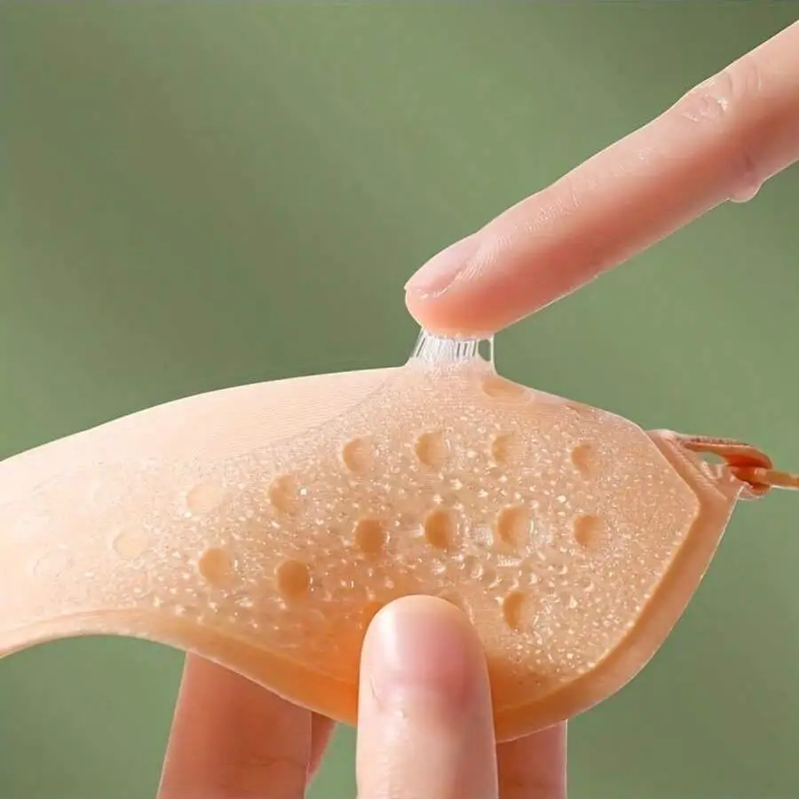 4 قطع من أكواب حمالة الصدر ذاتية اللصق بدون حمالات، وسادات صدر مانجو، مقاومة للعرق وقابلة للتنفس ومقاومة للماء وغير مرئية بدون ظهر #4