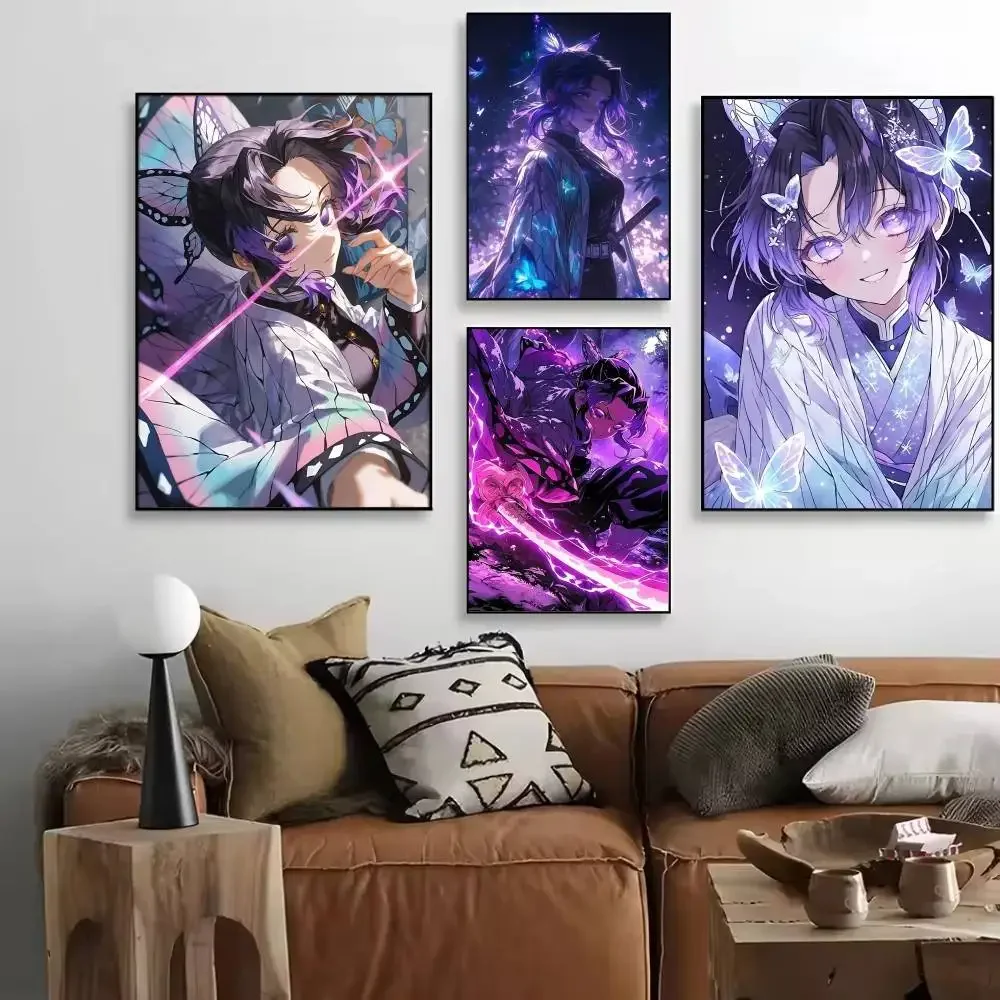 Shinobu K-Kocho Japanese samurai Anime Posters High Quality Self-adhesive Wall Art Decorations Color Prints Sticky