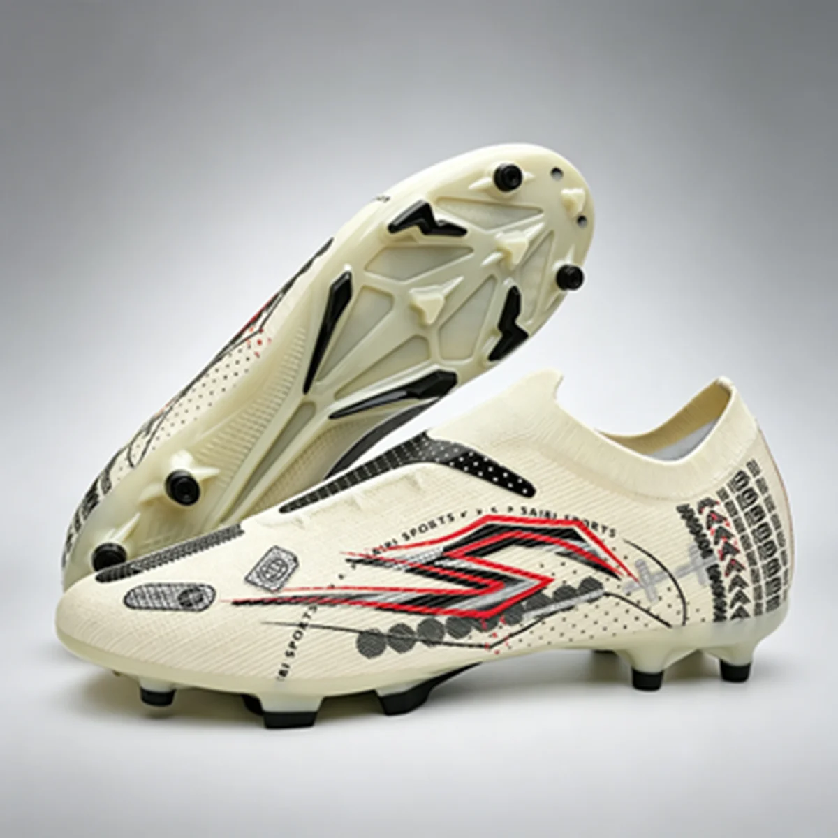 Slim Fit AG FG football shoes Ventilated PU Fabric TPU Durable Outsole Wear Resistant Unisex Adult Teenager Sports Shoes