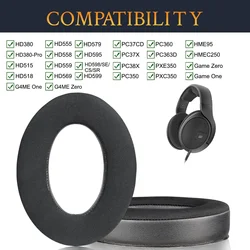 Replacement Cooling gel earpads Compatible for Sennheiser HD599/HD598/SE/CS/SR/HD595/HD569/HD558/HD518/HD515/Game Zero/G4ME Zero