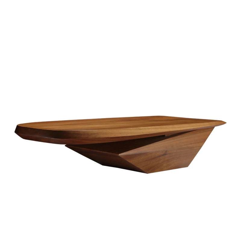 

High-end solid wood villa living room home design table designer creative tea table coffee
