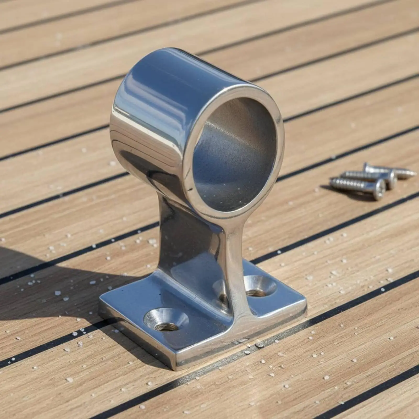 Yacht Railing Center Bracket Boat Hand Rail Center Bracket Mirror Polished Finish Boat Rail Middle Support for Sailboat