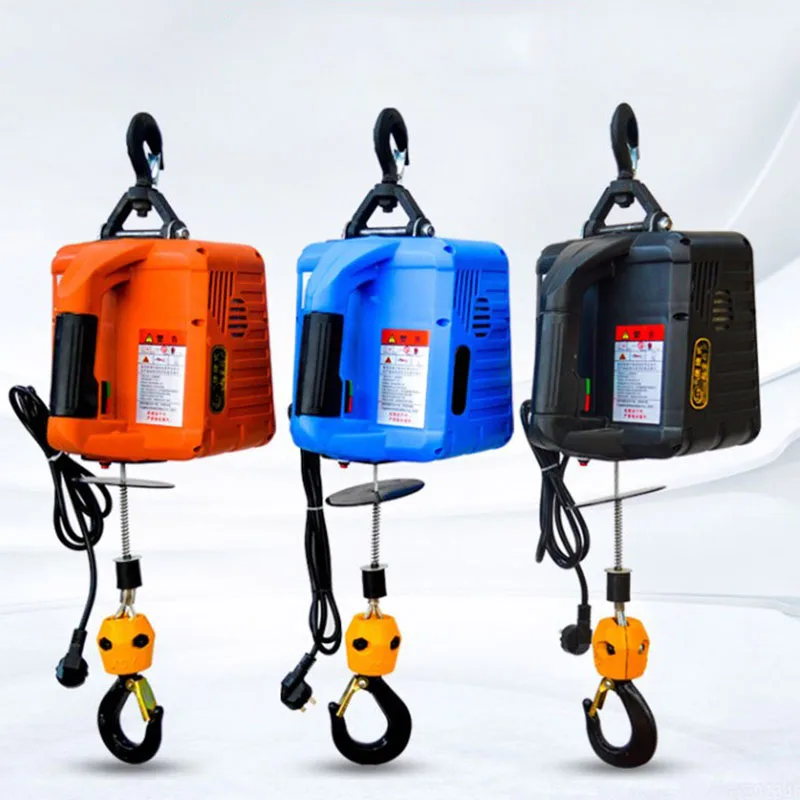 

Electric Hoist Crane Portable Electric Hand Winch Traction Block Electric Steel Wire Rope Lifting Hoist Towing Rope