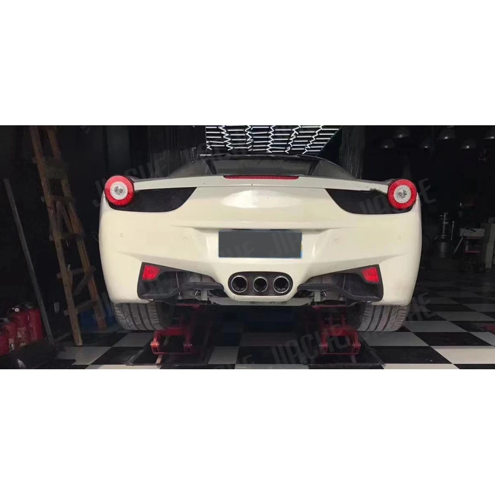

Fit for Ferrari 458 Modified Rear Bumper Lampshade Carbon Fiber Brakes Lampshade FRP Car Styling