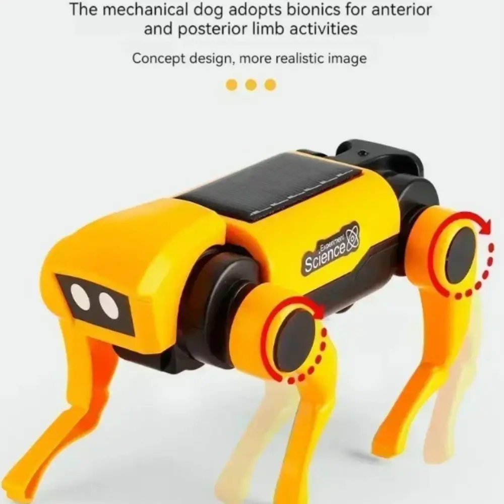 Sistema Solar de perro mecánico eléctrico biónico, Robot de juguete RC para correr, Robot eléctrico con Control remoto inteligente, juguete para niños