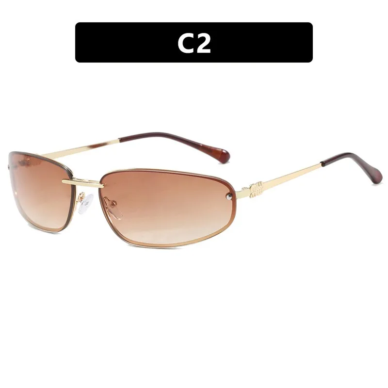 عالية الجودة البيضاوي المعادن النظارات الشمسية النساء الرجال الصغيرة الطازجة العلامة التجارية نظارات شمسية الشاطئ السفر الذكور الإناث نظارات واقية UV400