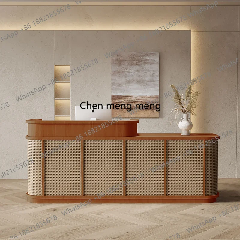 

Новинка: Стойка ресепшн для гостевого дома, стойка для чайного ресторана, барная стойка для кухни, стойка для салона красоты и здоровья, мебель Quiet Breeze для оформления интерьера.