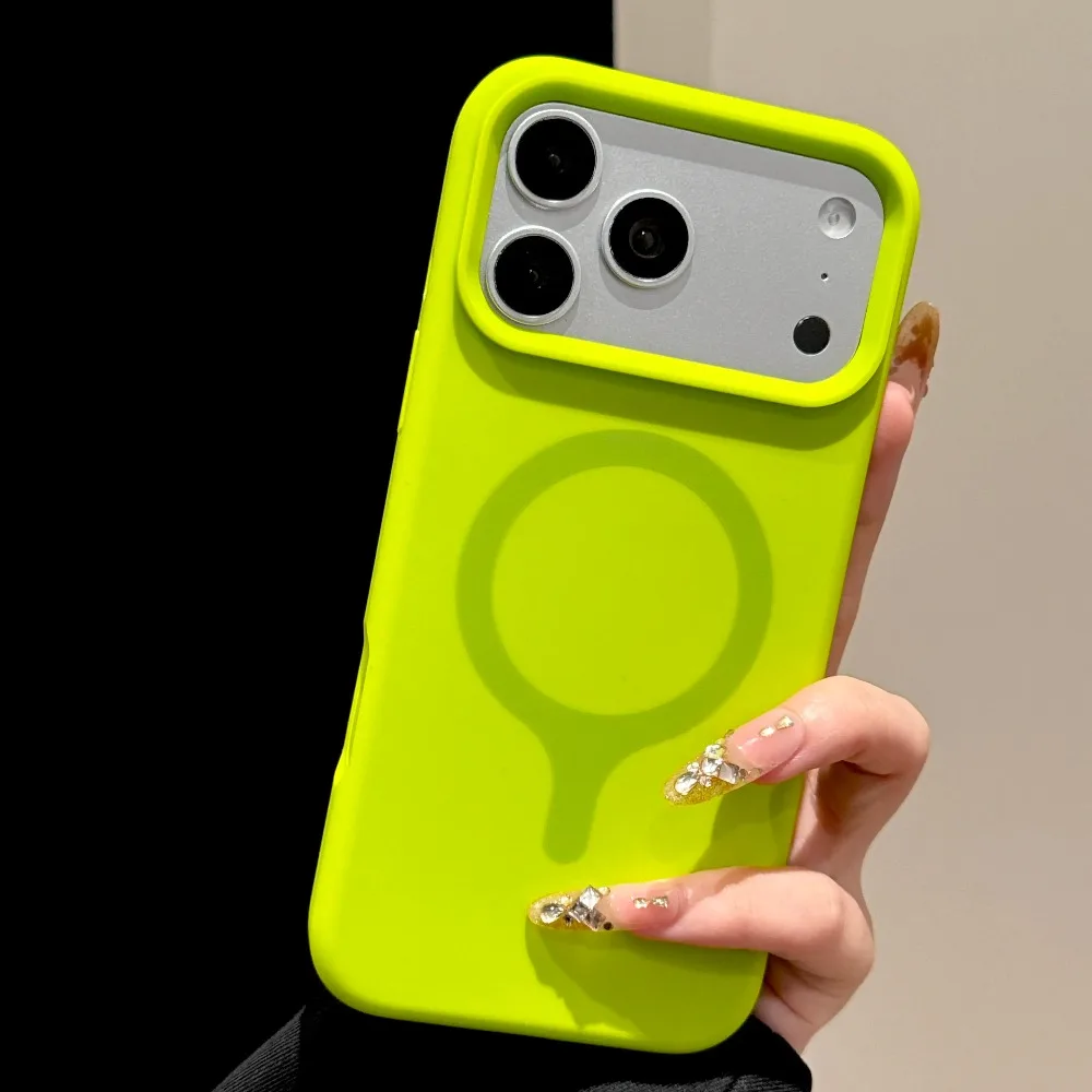 Fashion Candy Color Soft Liquid Silicone Magnetic Case For iPhone 17 16 Pro Max Pro For MagSafe Impact Resistant Protector Cover - view 5