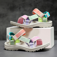 Cute Girls' Open Toe Sandals Summer Breathable Kids Beach Shoes Anti slip Soft Bottom Outdoor Children's Walking Sandals