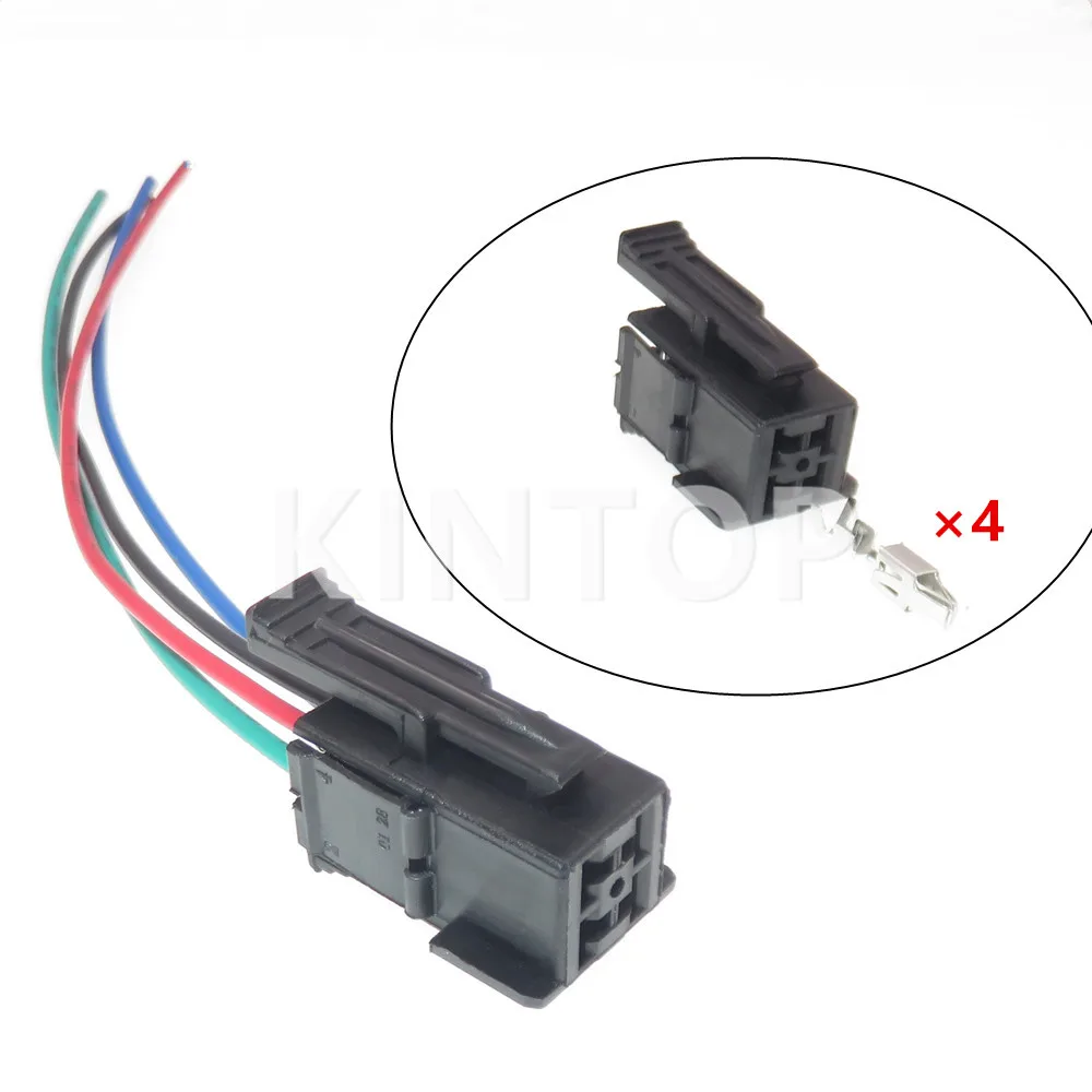 1 Set 4 Pins 2.8 Series Auto Plastic Housing Electric Wire Cable Connector AC Assembly Automotive Accessories 929504-1
