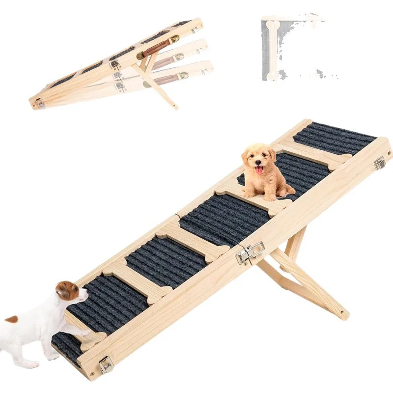 

Foldable Solid Wood Rectangle Simple Extended Outdoor Dog Climbing Frame Removable Washable Claw Sharpening Rack Pet Staircase