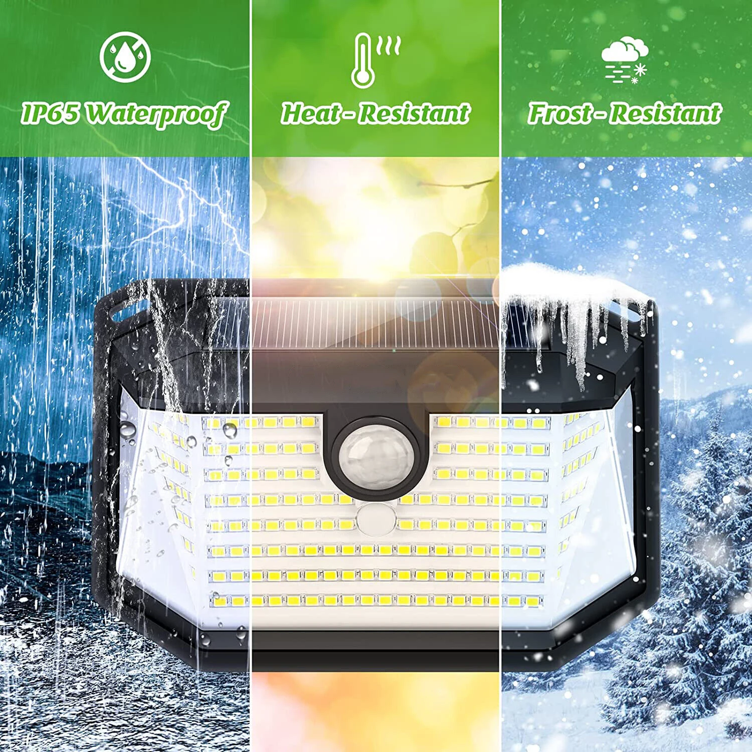 178 LED Outdoor Solar Powered Wall Light for Garden Waterproof with Motion Sensor Rechargeable External Solar Lamp Street Lights