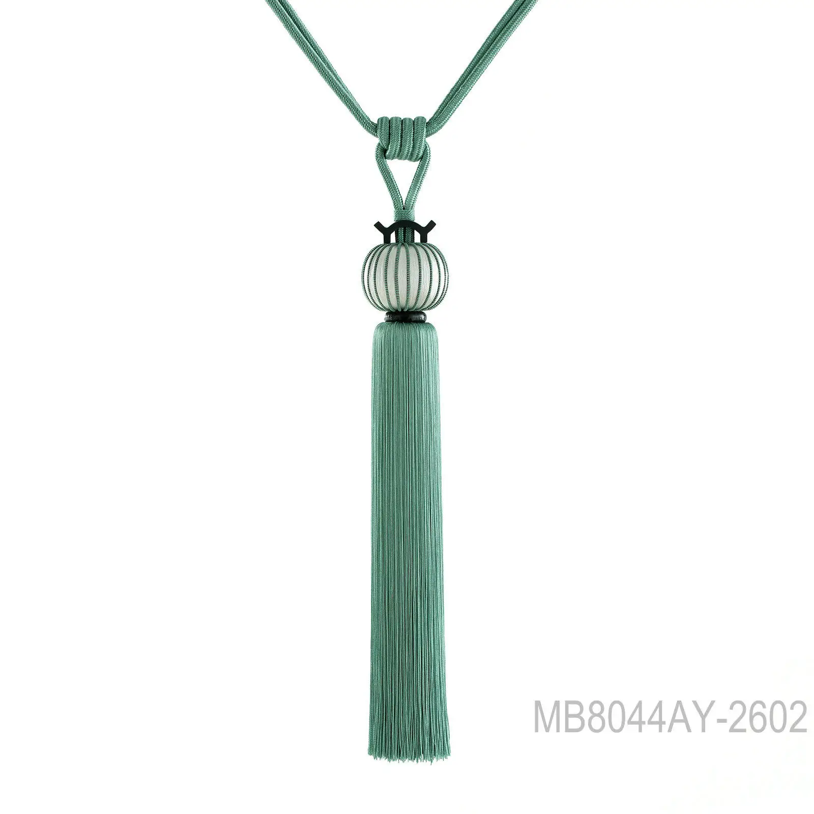 Chinese Style Curtain Tiebacks with Lantern Pendant & Tassel Traditional Oriental Window Decor Elegant Curtain Accessories