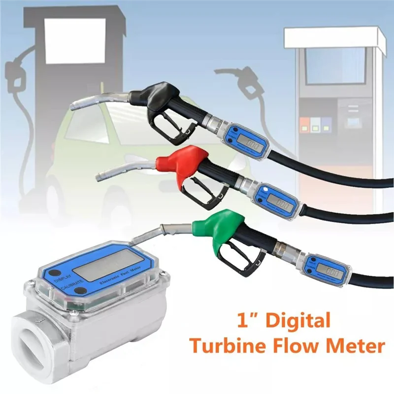 

Цифровой расходомер дизельного топлива турбинного типа, манометр овальной шестерни, 1 дюйм, BSPT/NPT, 200 литров, мин.
