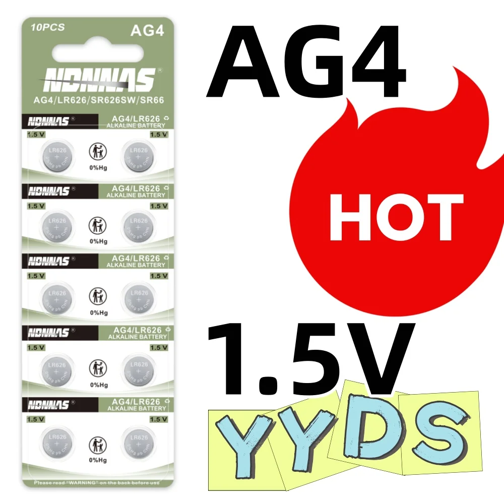 10-30pcs AG4 LR626 SR626SW SR66 377 1.5V Button Cell Batteries 10PCS Alkaline Replacement for Watch Calculators Toys